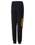 Puma pantalone in felpa con polsino Power Sweatpants FL B 670100 51 Black-Tangerine