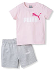 Puma completino da infant Minicats Tee & Shorts Set 845839-16 chalk pink