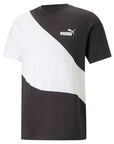 Puma T-shirt da uomo manica corta Power Cat Tee 673380-01 black