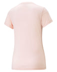 Puma T-shirt da donna manica corta Mini Logo ESS+ Embroidery Tee 848331-66 rose dust