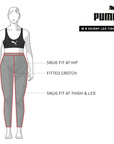 Puma pantalone sportivo da donna ESS 3/4 Logo Leggings 586828 01 black
