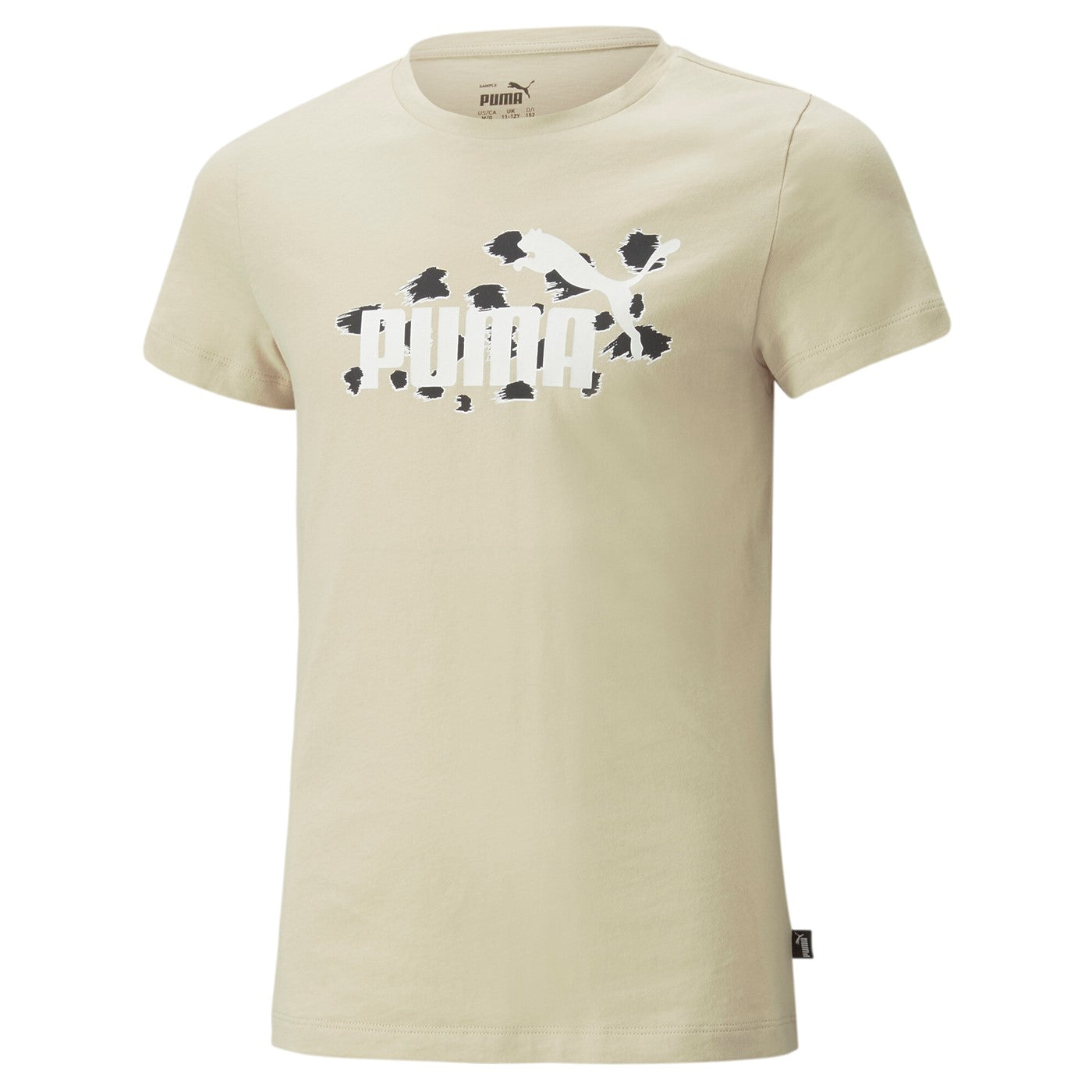 Puma T-shirt manica corta da bambina e ragazza Ess Animal AOP 673516-88 granola