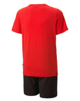 Puma Completino da bambino e ragazzo T-shirt e Short in jersey 847310-21 for all time red