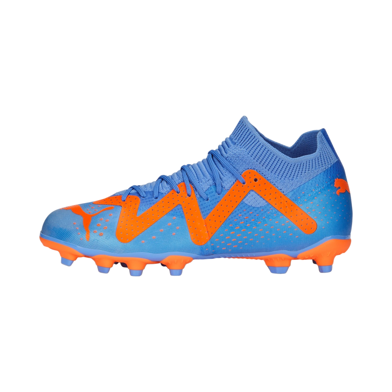 Puma Scarpa da calcio da ragazzo Future Match FG/AG 107195-01 blue glimmer-white-ultra orange