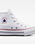 Converse scarpa sneakers alta in tela Chuck Taylor All Star Eva Lift Hi 272856C bianco rosso blu
