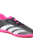 Adidas scarpa da calcetto unisex Predator Accuracy.4 TF GW4647 nero bianco rosa