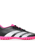 Adidas scarpa da calcetto unisex Predator Accuracy.4 TF GW4647 nero bianco rosa