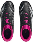 Adidas scarpa da calcio da ragazzo Predator Accuracy.4 FxG HQ0952 nero bianco rosa