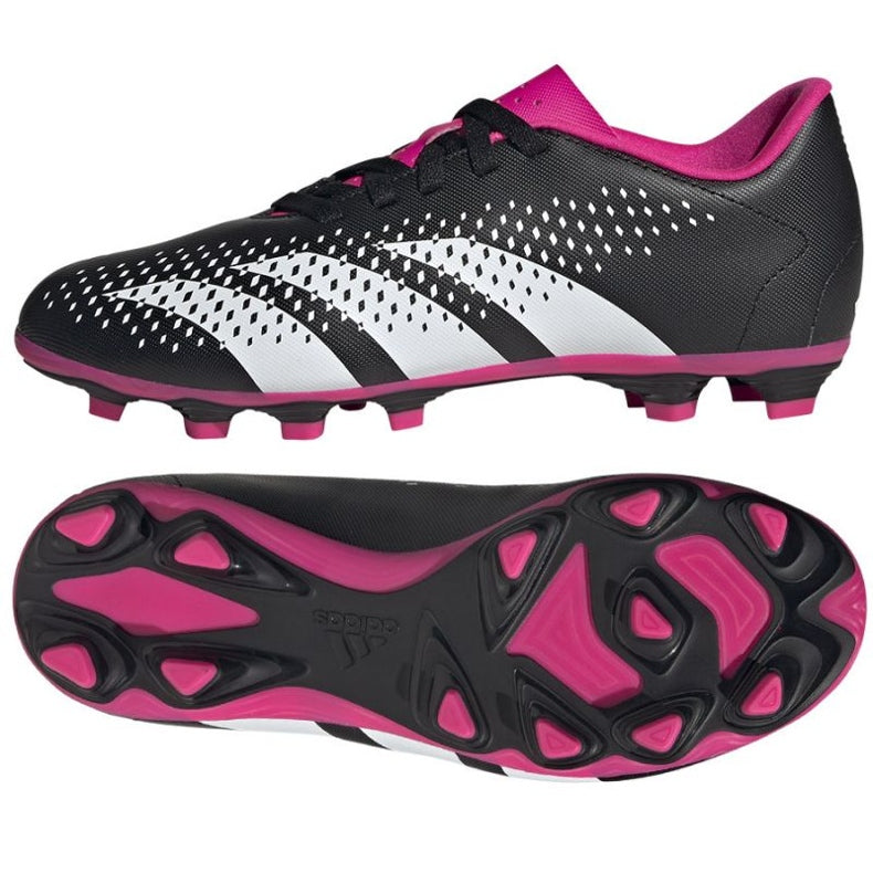Adidas scarpa da calcio da ragazzo Predator Accuracy.4 FxG HQ0952 nero bianco rosa