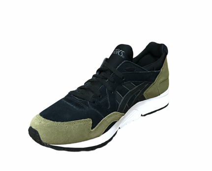 sportiamo Asics scarpa sneakers da uomo Gel Lyte V HL7B3 9090 nero-verde